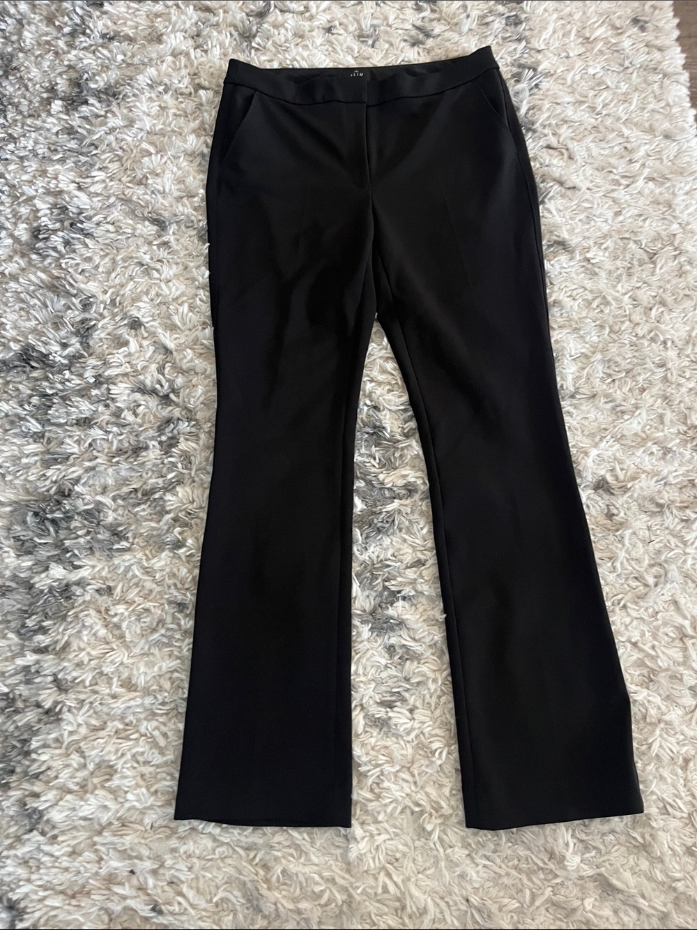 White House Black Market Black Curvy Bootcut Stretch Pants - Picture 3 of 7